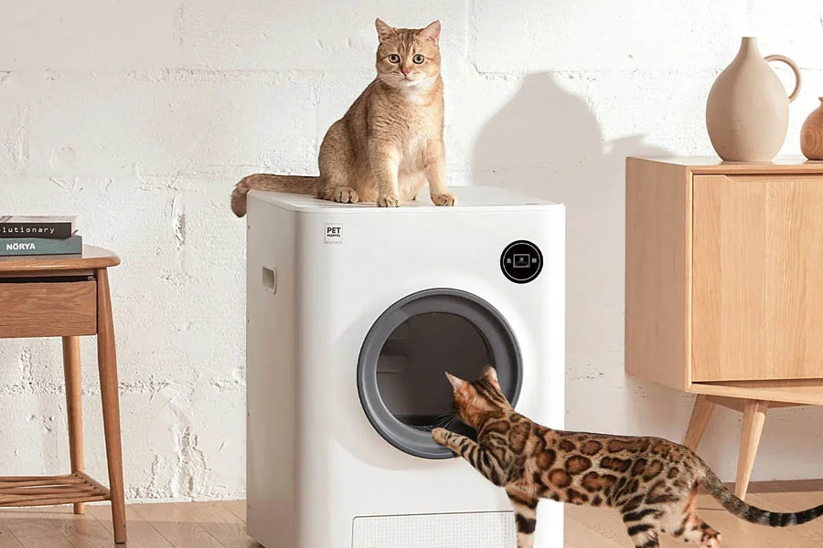 self clean cat litter box